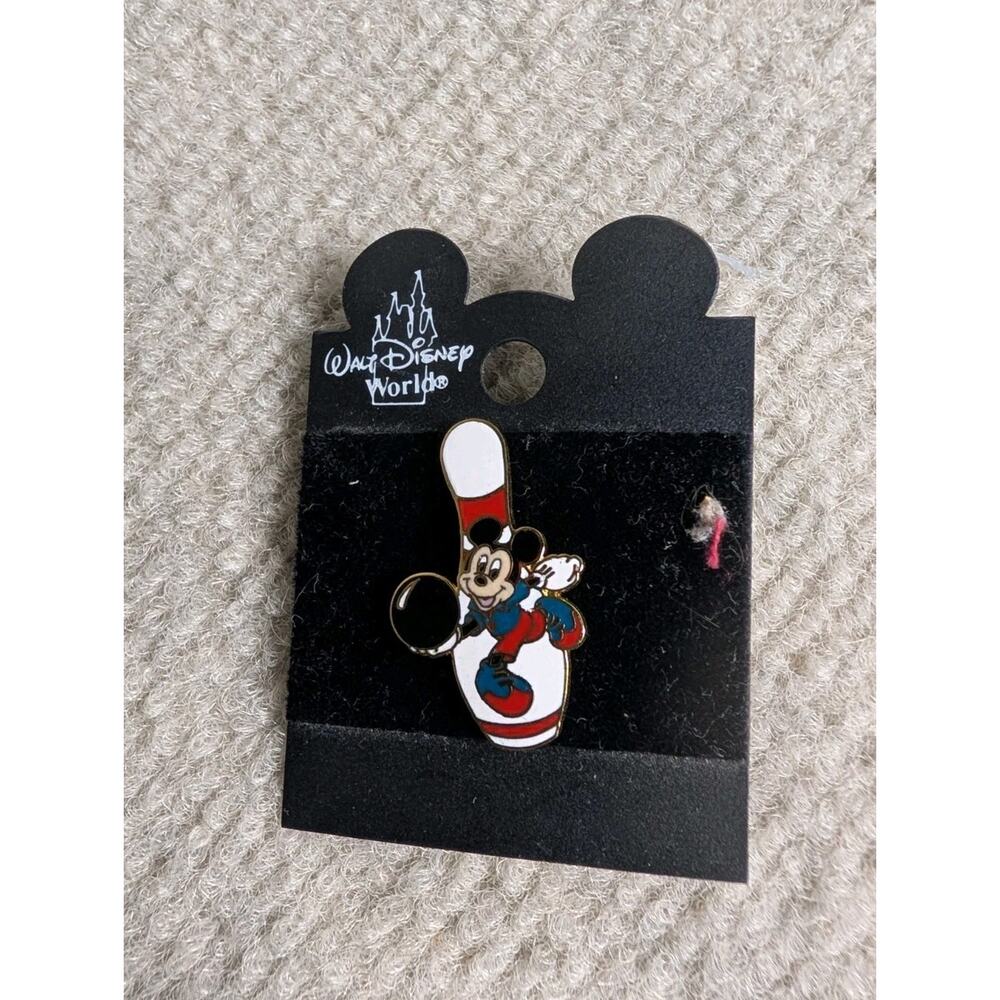 Disney Pin - Mickey Mouse Bowling Pin - Walt Disney World WDW Official Authentic